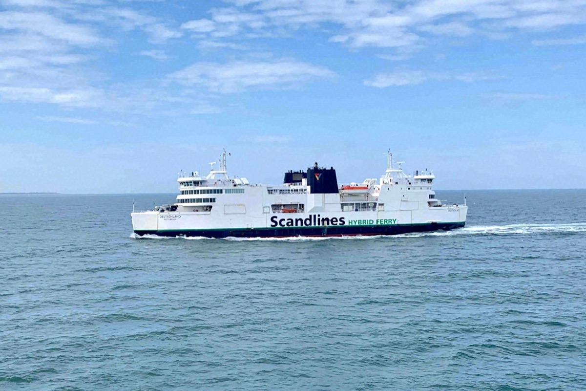 Hybridfähre Deutschland auf dem Fehmarnbelt
