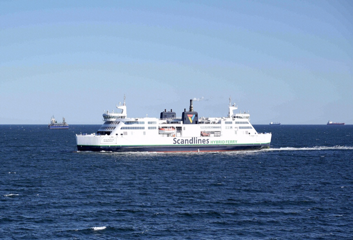 Scandlines-Hybridfähre Prins Richard auf dem Fehmarnbelt